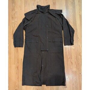 Vintage The Australian Outback Collection Drover Coat Oilskin Duster Trench XL